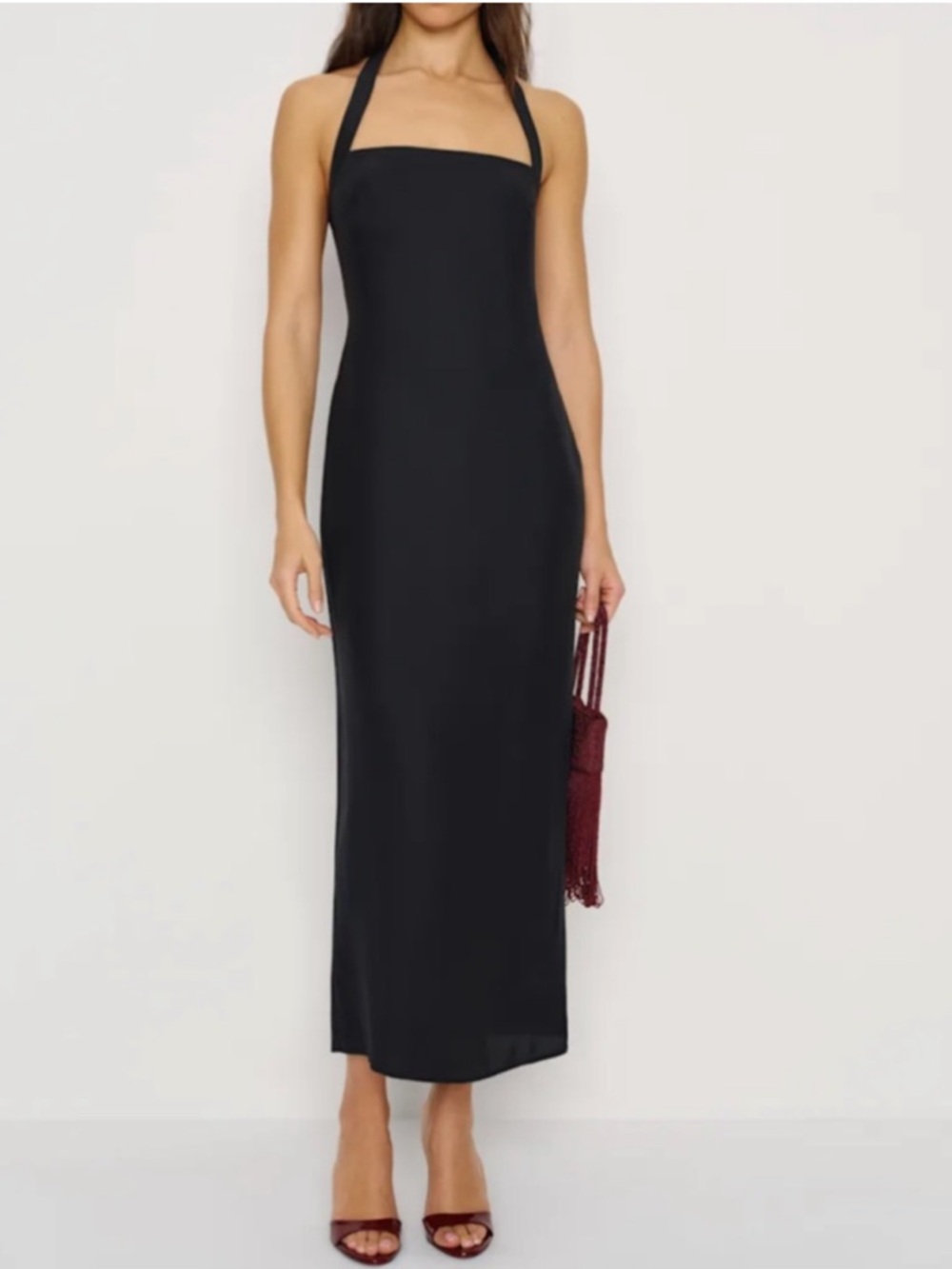 ✨NWT✨Reformation Alli Silk Dress in Black